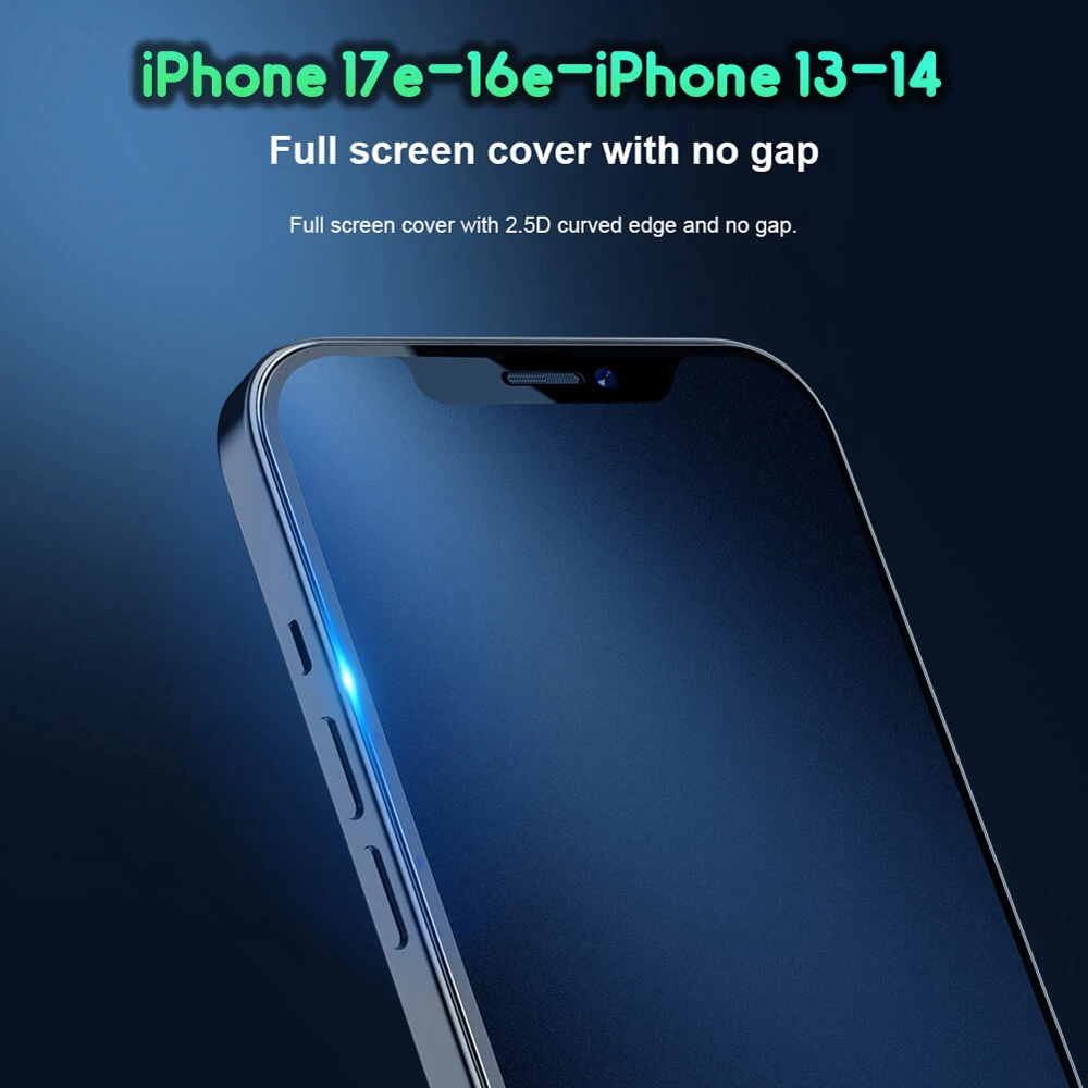 گلس مات تمام صفحه iPhone 17e مارک نیلکین مدل FogMirror Matte با ابزار نصب آسان