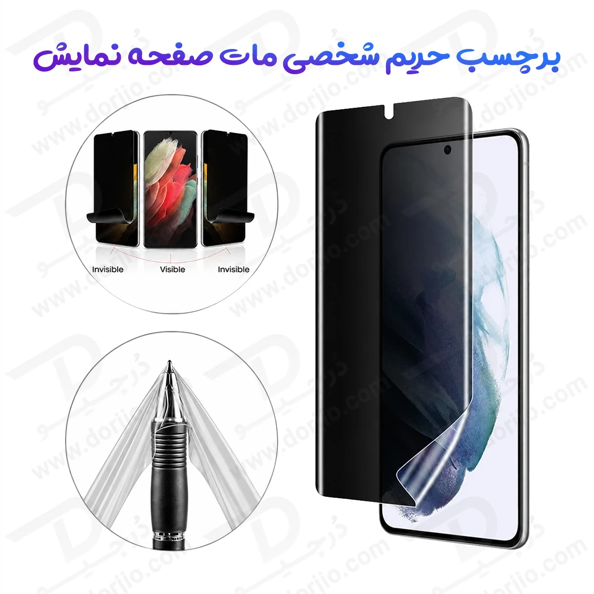 نانو برچسب مات حریم شخصی صفحه نمایش Poco M8x