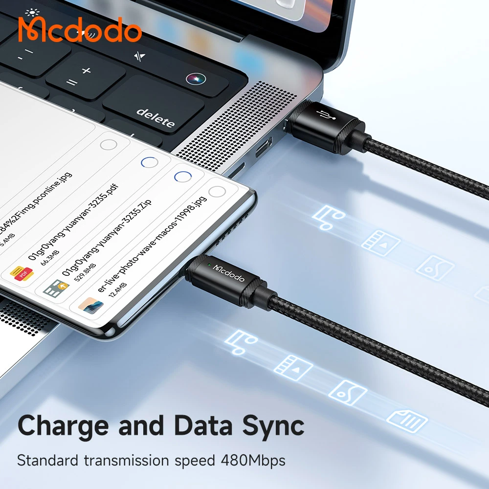 کابل شارژ 120 وات 1.5 متر USB-A به Type-C برند مک دودو مدل Mcdodo CA-4730