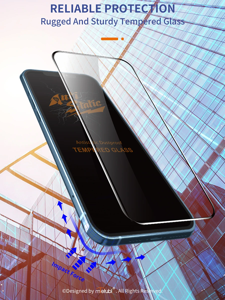 گلس شیشه‌ای Galaxy Z Fold 8 Ultra مدل Anti-Static مارک Mietubl ( برای صفحه نمایش بیرونی )