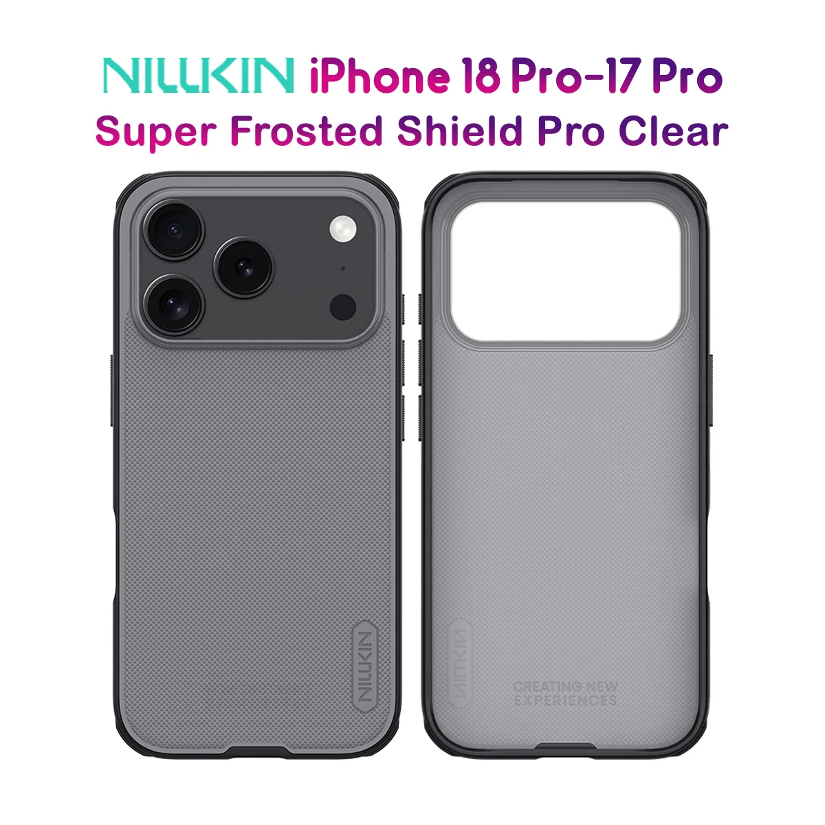 قاب ضدضربه دودی iPhone 18 Pro مارک نیلکین مدل Super Frosted Shield Pro Clear