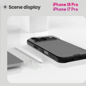 قاب ضدضربه دودی iPhone 18 Pro مارک نیلکین مدل Super Frosted Shield Pro Clear