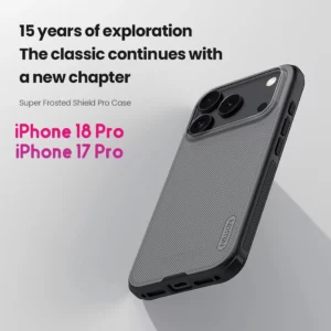 قاب ضدضربه دودی iPhone 18 Pro مارک نیلکین مدل Super Frosted Shield Pro Clear