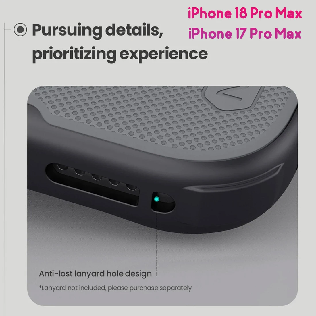 قاب ضدضربه دودی مگنتی iPhone 18 Pro Max مارک نیلکین مدل Super Frosted Shield Pro Clear Magnetic