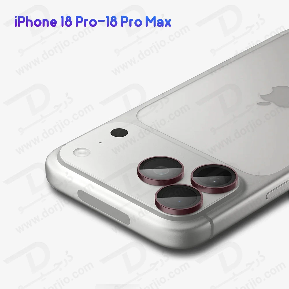 محافظ لنز دوربین رینگی فلزی iPhone 18 Pro Max مارک KUZOOM