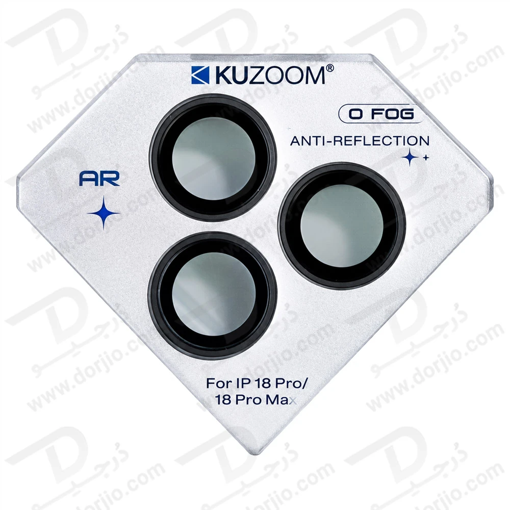 محافظ لنز دوربین رینگی فلزی iPhone 18 Pro مارک KUZOOM