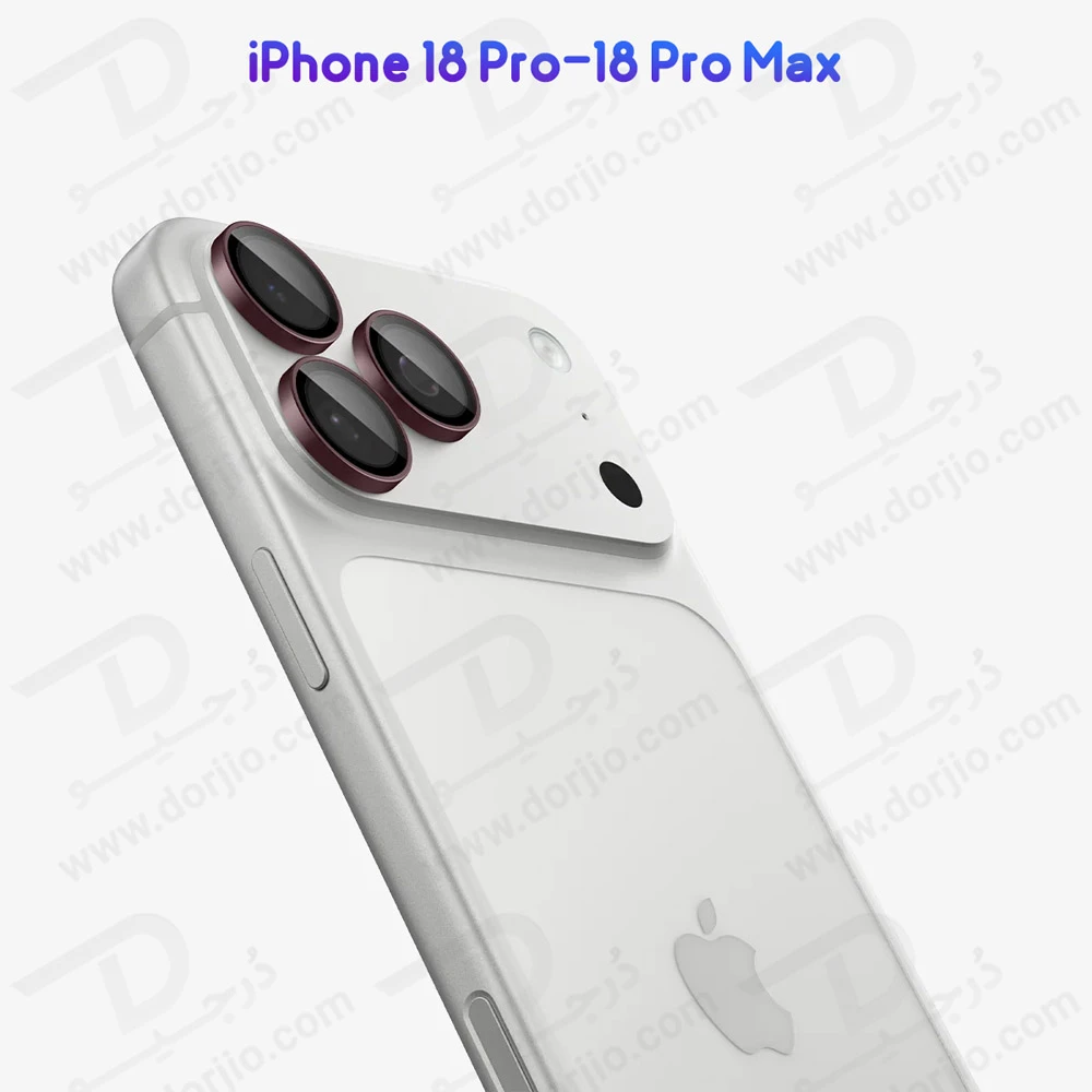 محافظ لنز دوربین رینگی فلزی iPhone 18 Pro مارک KUZOOM