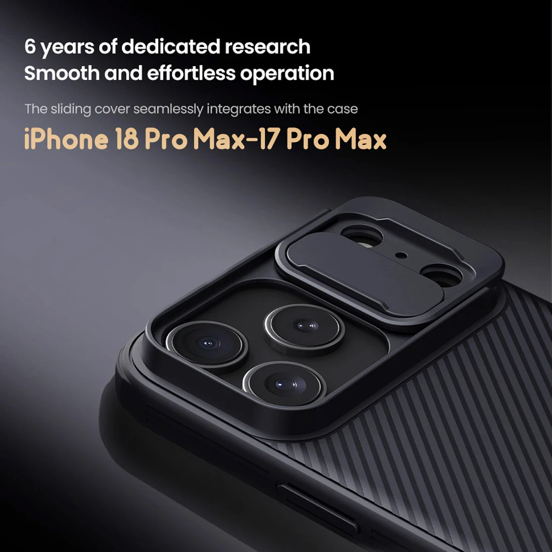 گارد ضدضربه iPhone 18 Pro Max مارک نیلکین مدل Camshield Pro