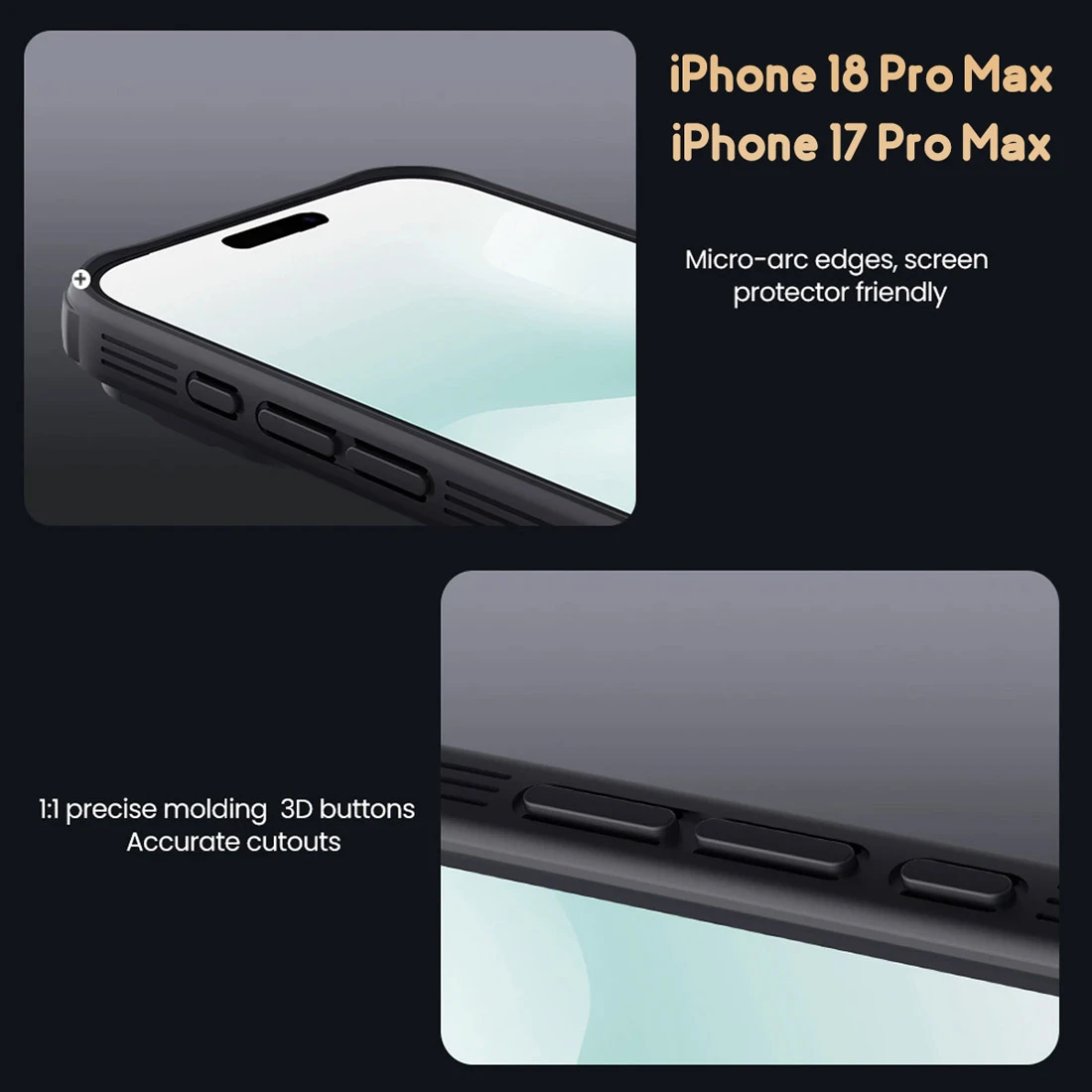 گارد ضدضربه iPhone 18 Pro Max مارک نیلکین مدل Camshield Pro