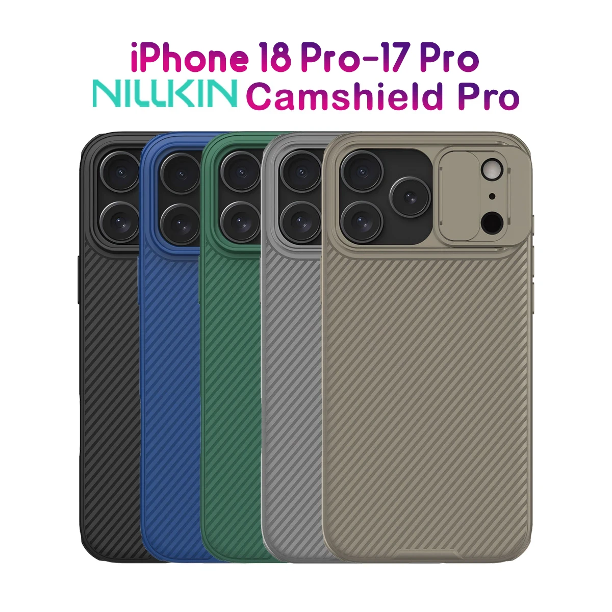 گارد ضدضربه iPhone 18 Pro مارک نیلکین مدل Camshield Pro