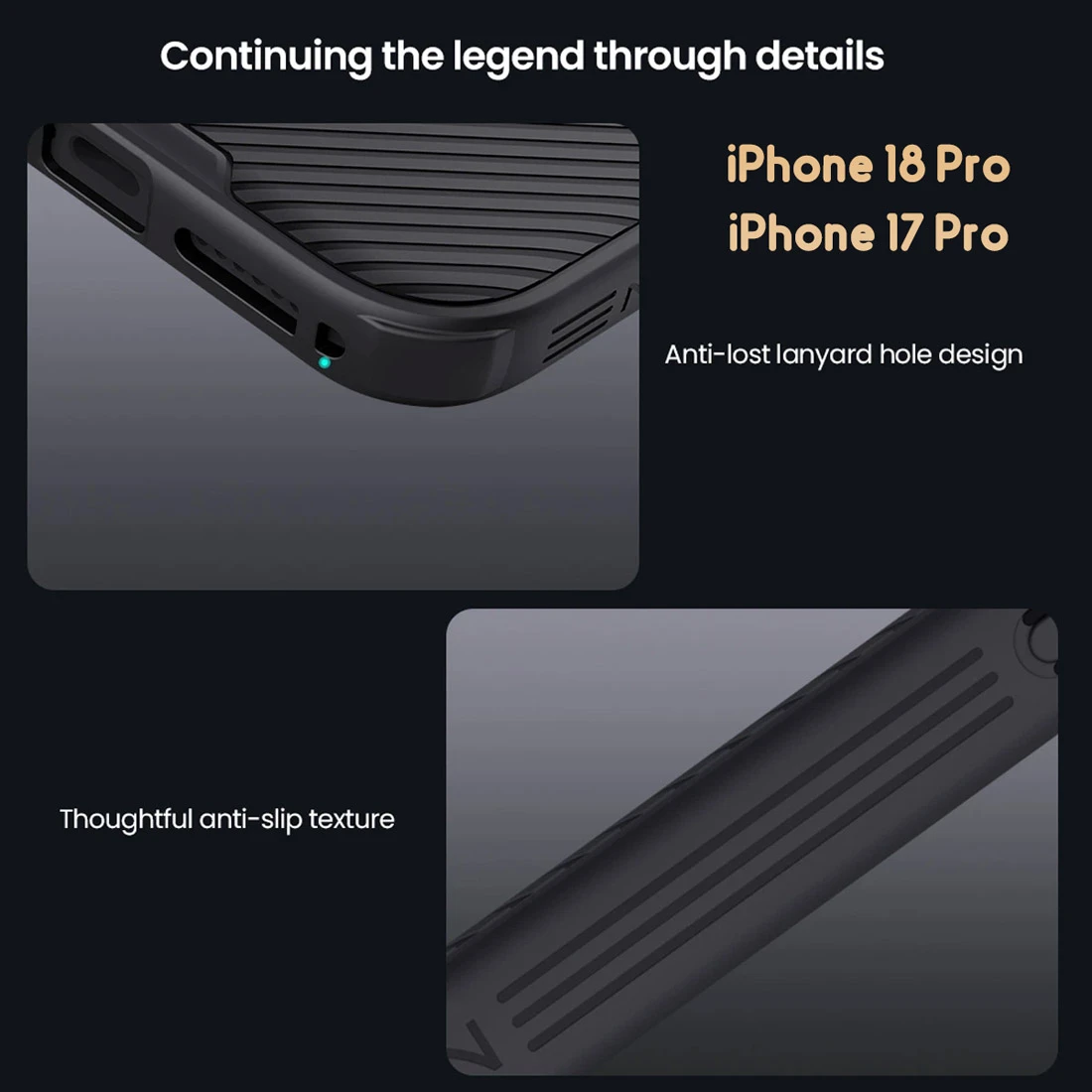 گارد ضدضربه iPhone 18 Pro مارک نیلکین مدل Camshield Pro