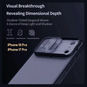 گارد ضدضربه دودی iPhone 18 Pro مارک نیلکین مدل Camshield Pro Clear