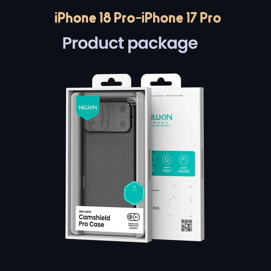 گارد ضدضربه دودی iPhone 18 Pro مارک نیلکین مدل Camshield Pro Clear