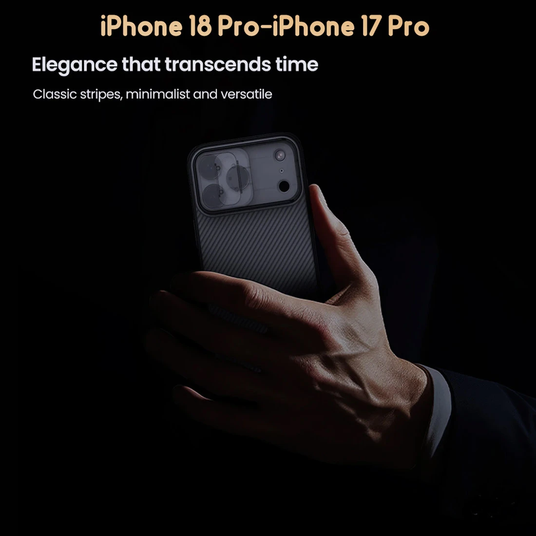 گارد ضدضربه دودی iPhone 18 Pro مارک نیلکین مدل Camshield Pro Clear