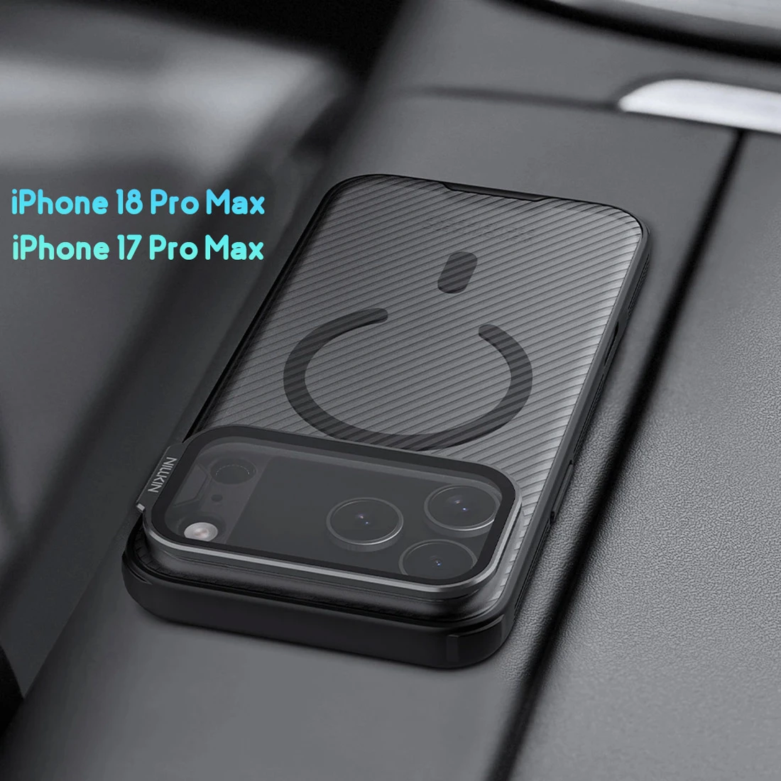 گارد مگنتی دودی کمرا استند iPhone 18 Pro Max مارک نیلکین مدل CamShield Prop Magnetic