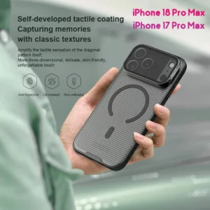 گارد مگنتی دودی کمرا استند iPhone 18 Pro Max مارک نیلکین مدل CamShield Prop Magnetic