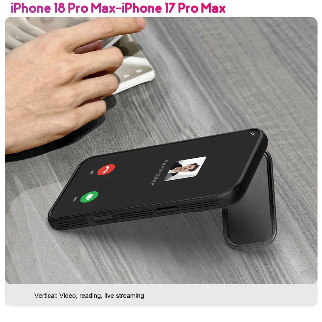 گارد مگنتی دودی کمرا استند iPhone 18 Pro Max مارک نیلکین مدل CamShield Prop Magnetic