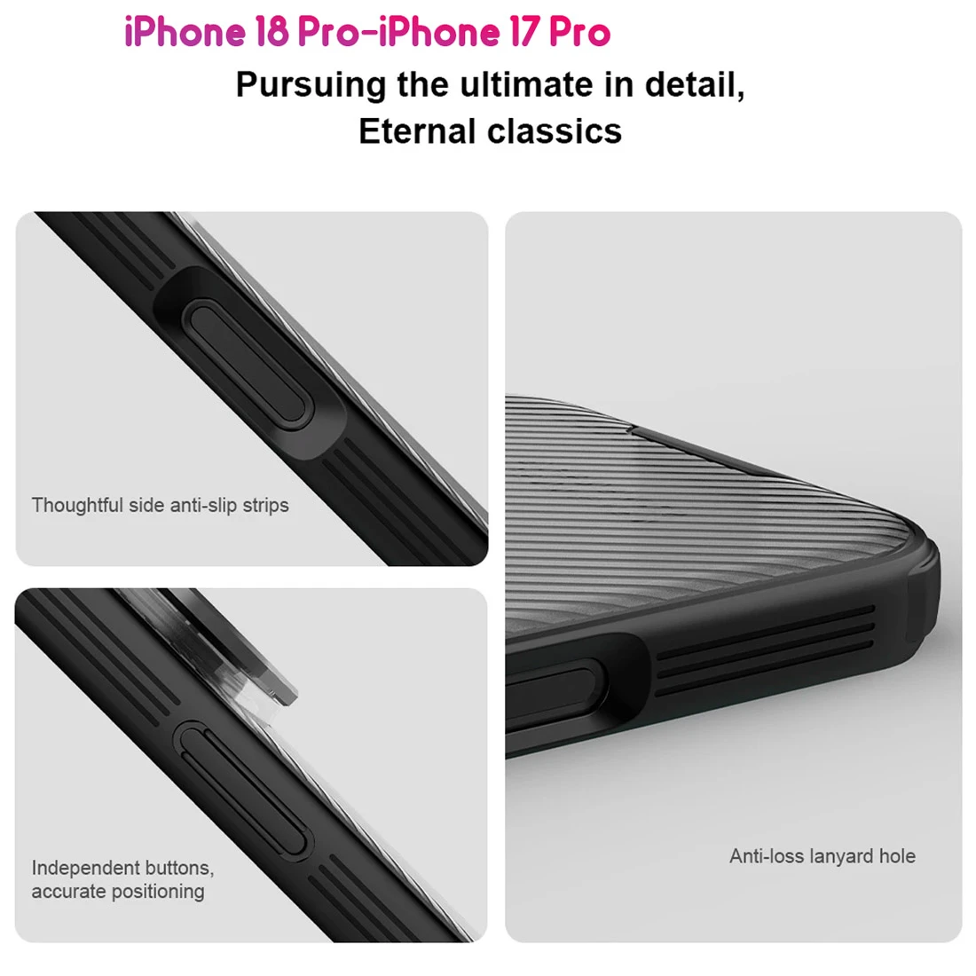 گارد مگنتی دودی کمرا استند iPhone 18 Pro مارک نیلکین مدل CamShield Prop Magnetic