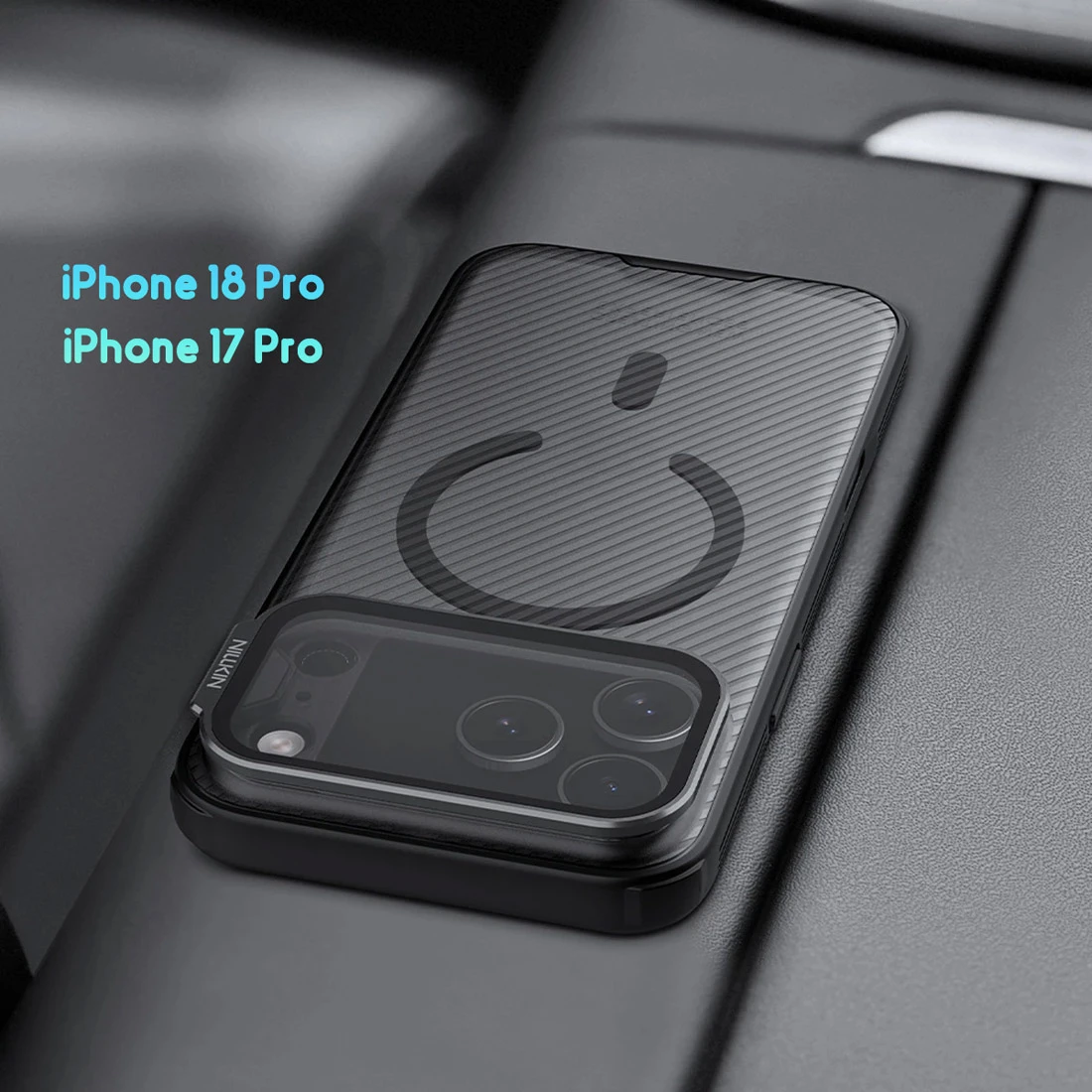گارد مگنتی دودی کمرا استند iPhone 18 Pro مارک نیلکین مدل CamShield Prop Magnetic
