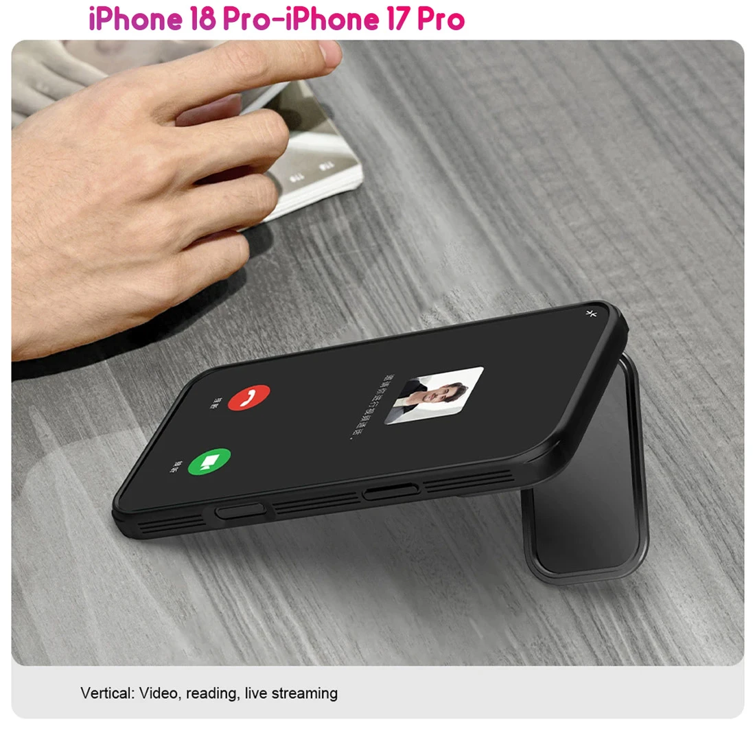 گارد مگنتی دودی کمرا استند iPhone 18 Pro مارک نیلکین مدل CamShield Prop Magnetic