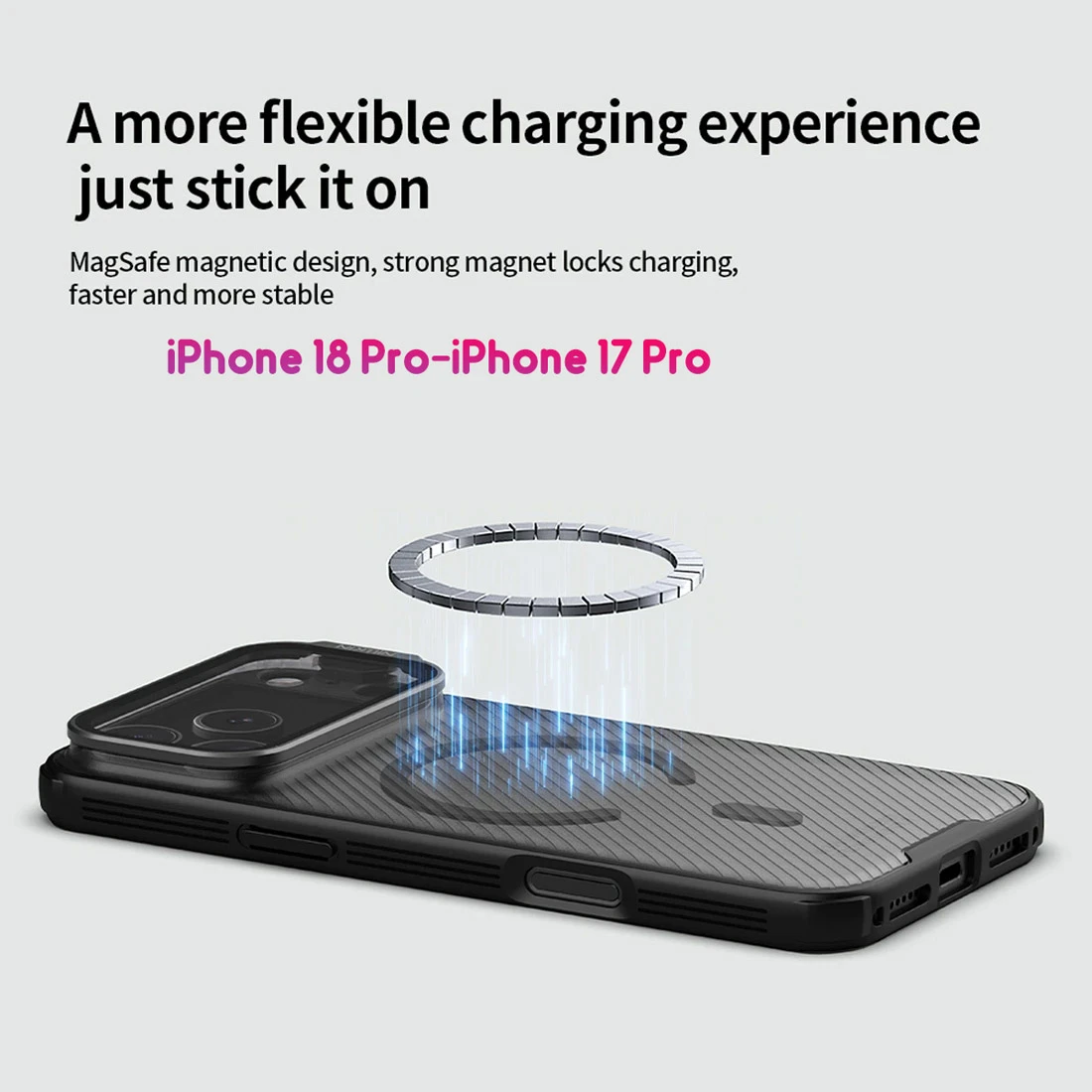 گارد مگنتی دودی کمرا استند iPhone 18 Pro مارک نیلکین مدل CamShield Prop Magnetic