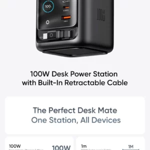 شارژر رومیزی 100 وات با کابل متصل Type-C و نمایشگر برند مک دودو مدل Mcdodo CH-139