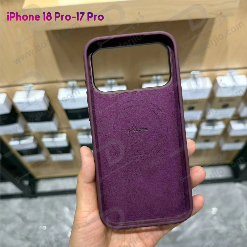 قاب سیلیکونی مگنتی رینگ استنددار iPhone 17 Pro برند KZDOO مدل SILIKICK قاب سیلیکونی مگنتی رینگ استنددار iPhone 17 Pro برند KZDOO مدل SILIKICK