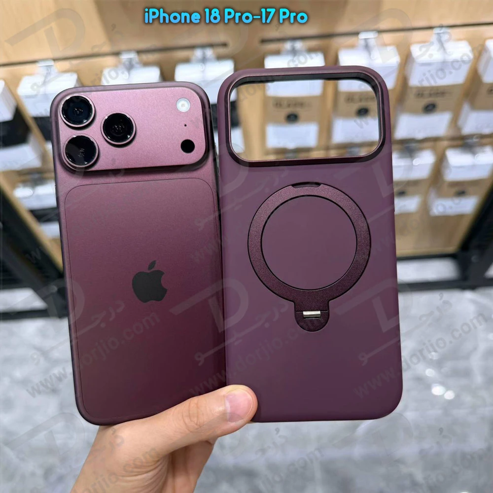 قاب سیلیکونی مگنتی رینگ استنددار iPhone 17 Pro برند KZDOO مدل SILIKICK قاب سیلیکونی مگنتی رینگ استنددار iPhone 17 Pro برند KZDOO مدل SILIKICK