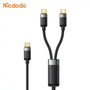 کابل شارژ سریع 100 وات 5 آمپر Type-C به دو پورت Type-C طول 1.5 متر برند مک دودو مدل Mcdodo CA-6780