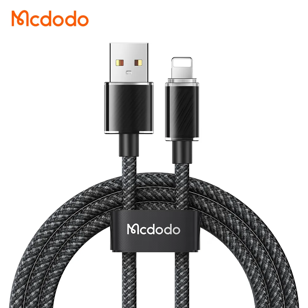کابل شارژ سریع 15 وات 3 آمپر USB به Lightning طول 1.2 متر برند مک دودو مدل CA-3640