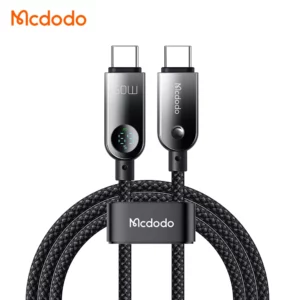 کابل شارژ سریع 60 وات 3 آمپر Type-c به Type-c نمایشگر دار 1.2 متر برند مک دودو مدل Mcdodo CA-4780