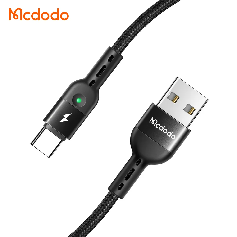 کابل شارژ و انتقال داده بدنه فنری 10 وات 2 آمپر USB به Type-C طول 1.8 متر برند مک دودو مدل CA-6420