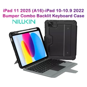 کیف کلاسوری iPad 10.9 2022 با صفحه کلید بلوتوثی برند نیلکین مدل Bumper Combo