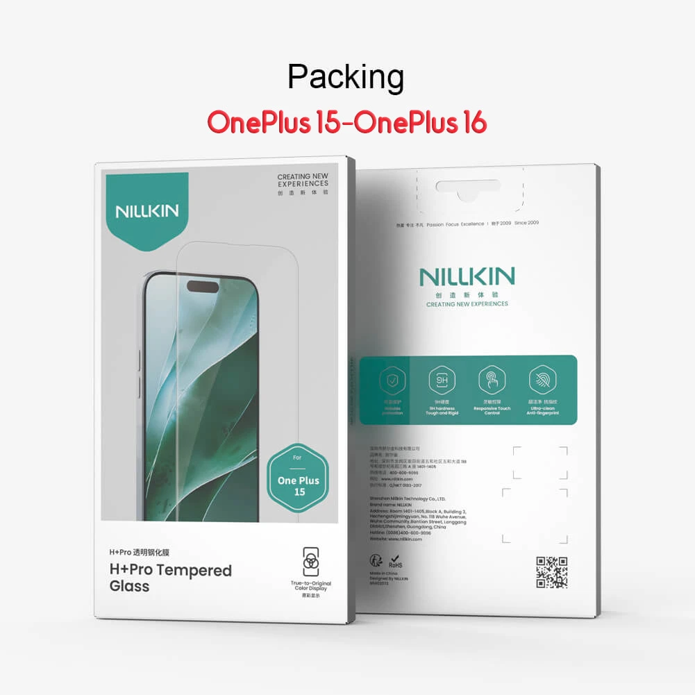 گلس شیشه‌ای OnePlus 16 مارک نیلکین مدل H+Pro