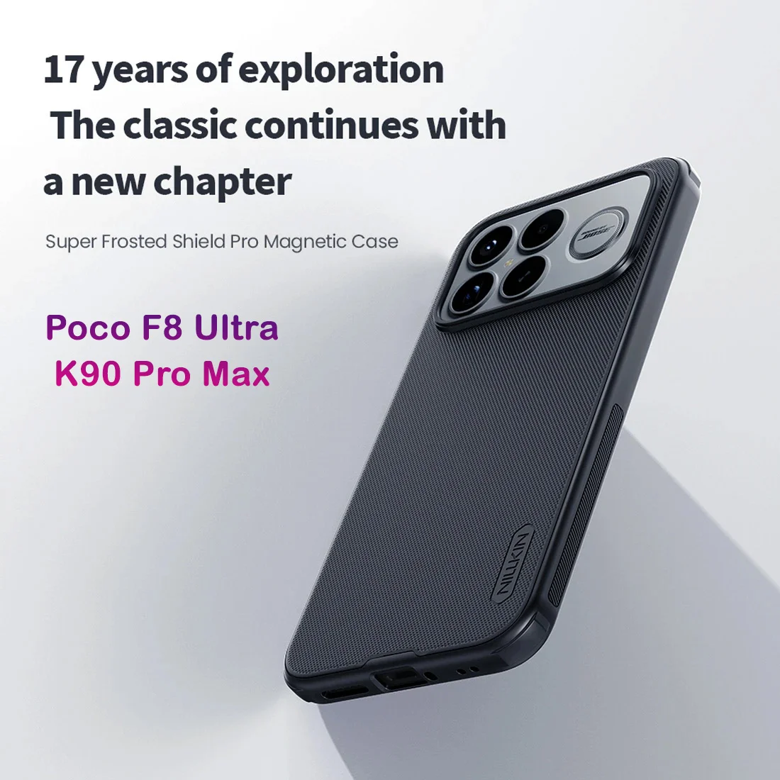 قاب ضدضربه مگنتی Poco F8 Ultra مارک نیلکین مدل Super Frosted Shield Pro Magnetic قاب ضدضربه مگنتی Poco F8 Ultra مارک نیلکین مدل Super Frosted Shield Pro Magnetic