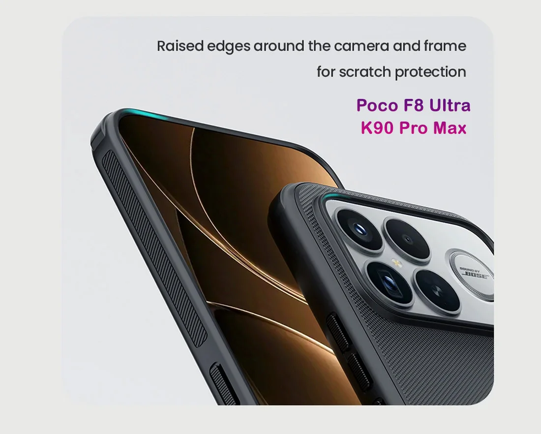 قاب ضدضربه مگنتی Poco F8 Ultra مارک نیلکین مدل Super Frosted Shield Pro Magnetic